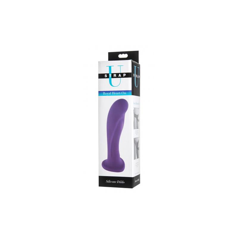 Royal Heart Strap-On Dildo Purple - UABDSM