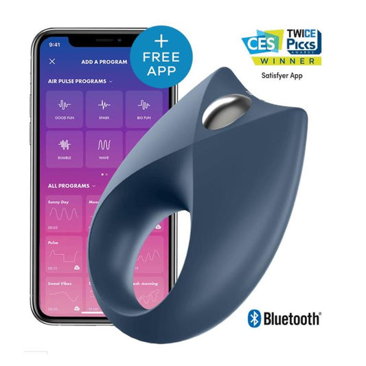 Royal One Vibrating Ring with APP Blue Royal One Vibrating Ring with APP Blue - UABDSM