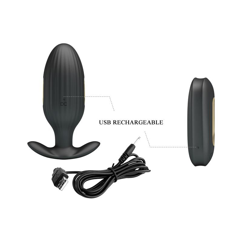 Royal Pleasure Butt Plug with Electro Stimulation USB - UABDSM
