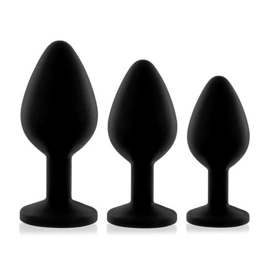 Rs - Soiree Botty Plug Set 3 Black Rs - Soiree Botty Plug Set 3 Black - UABDSM