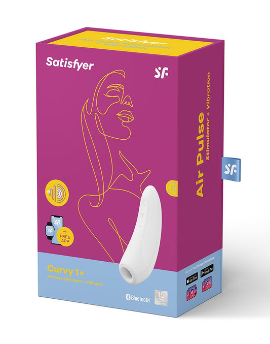 Satisfyer Curvy 1+ White / Incl. Bluetooth And App - UABDSM