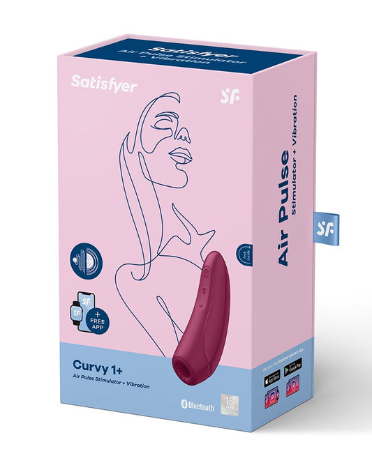 Satisfyer Curvy 1+ Rose Red / Incl. Bluetooth And App - UABDSM
