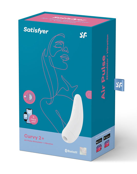 Satisfyer Curvy 2+ White / Incl. Bluetooth And App - UABDSM
