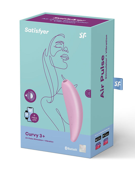 Satisfyer Curvy 3+ Pink / Incl. Bluetooth And App - UABDSM