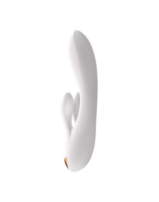 Satisfyer - Double Flex - Rabbit Vibrator - White Satisfyer - Double Flex - Rabbit Vibrator - White - UABDSM