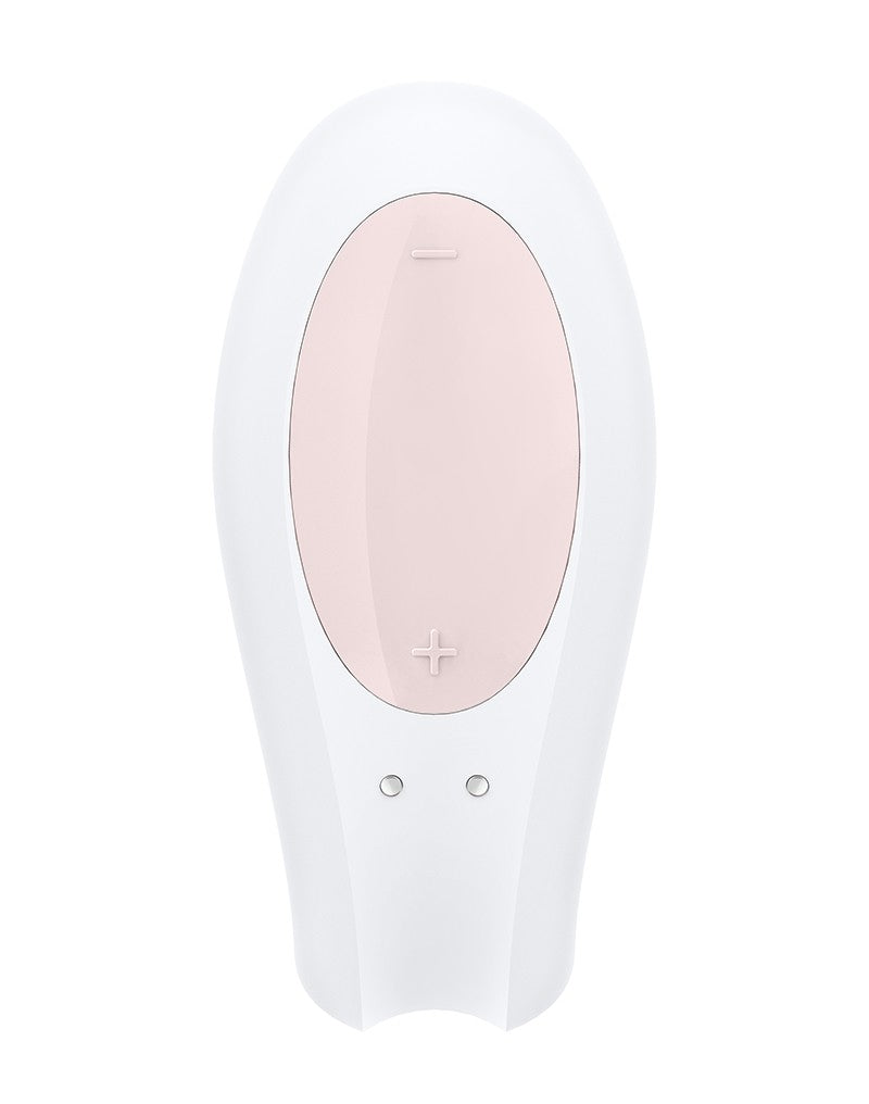Satisfyer Double Joy White / Incl. Bluetooth And App - UABDSM