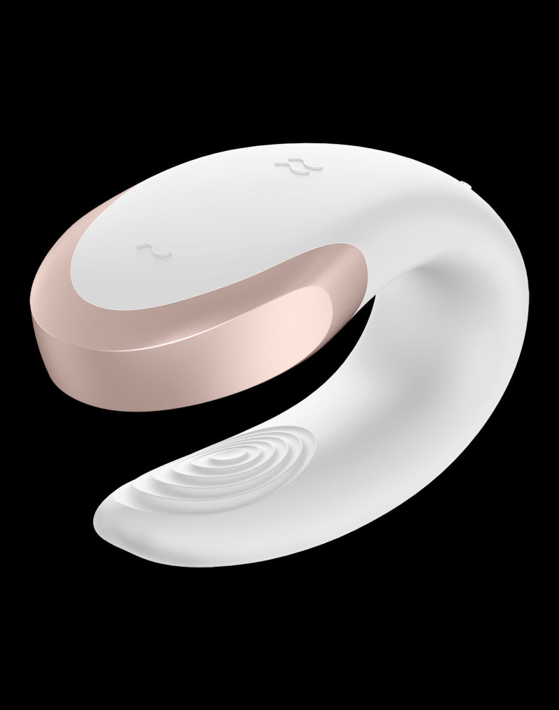 Satisfyer - Double Love - Luxury Couple Vibrator - White - UABDSM
