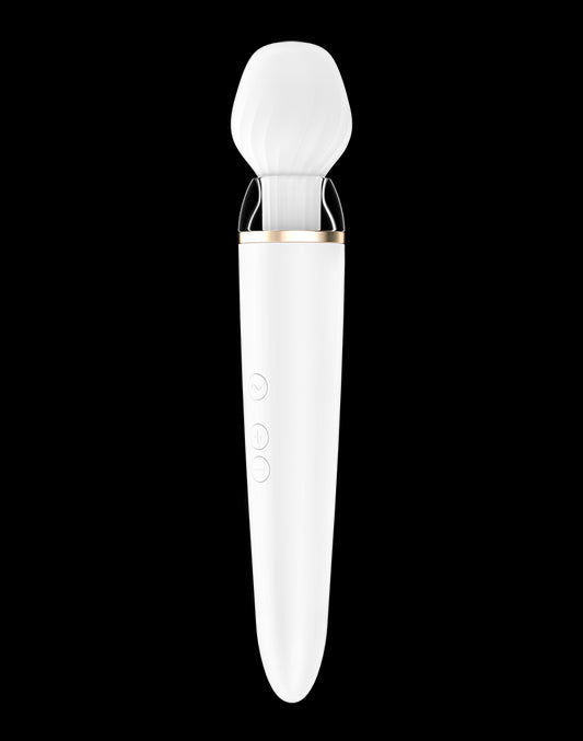 Satisfyer - Double Wand-er - Wand Vibrator - White Satisfyer - Double Wand-er - Wand Vibrator - White - UABDSM