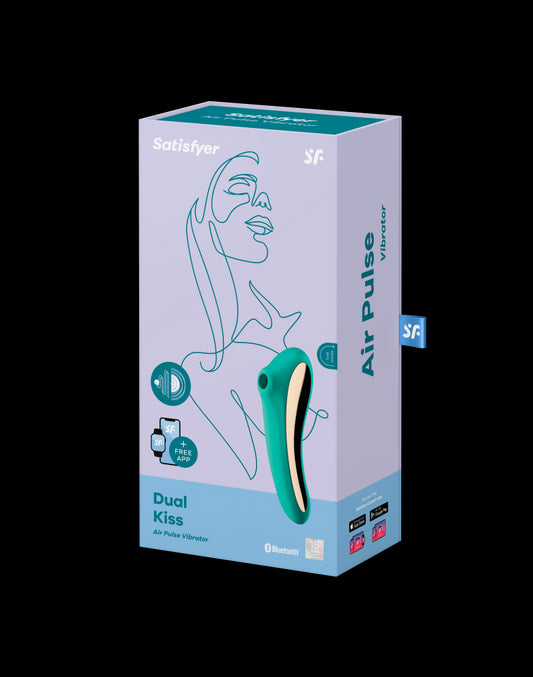 Satisfyer - Dual Kiss - Air Pulse + G-Spot Vibrator - Green - UABDSM