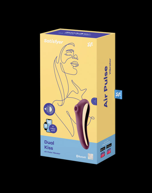 Satisfyer - Dual Kiss - Air Pulse + G-Spot Vibrator - Purple - UABDSM