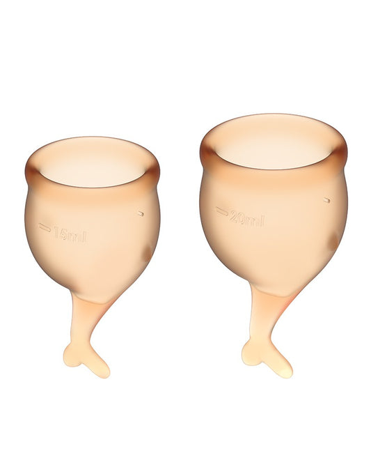 Satisfyer Feel Secure Menstrual Cup (Orange) Satisfyer Feel Secure Menstrual Cup (Orange) - UABDSM