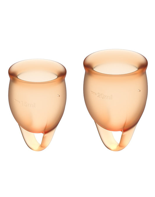 Satisfyer Feel Confident Menstrual Cup (Orange) Satisfyer Feel Confident Menstrual Cup (Orange) - UABDSM