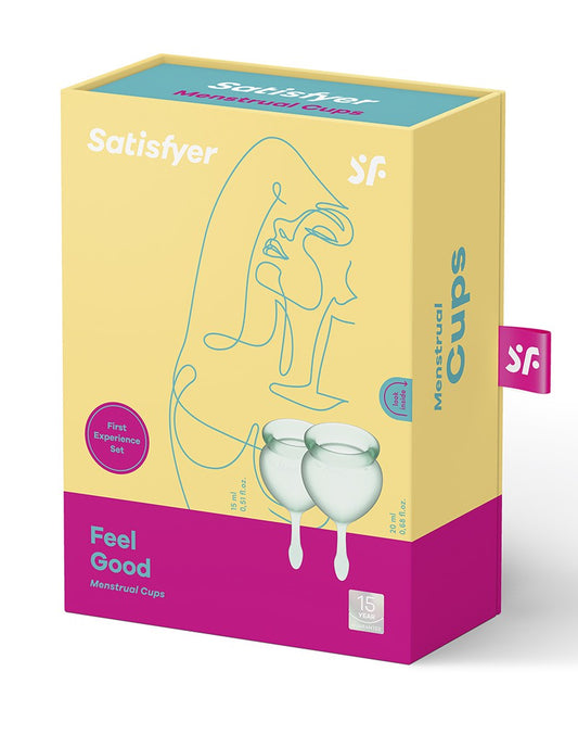 Satisfyer Feel Good Menstrual Cup (Light Green) - UABDSM