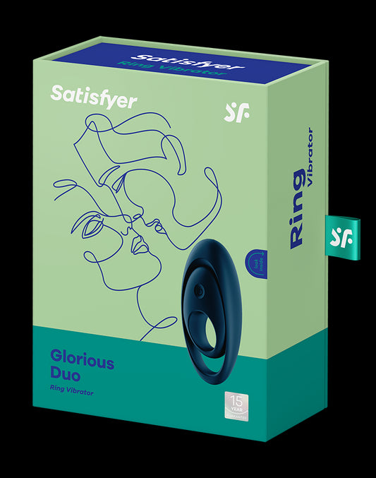Satisfyer - Glorious Duo - Cockring Vibrator - Blue - UABDSM