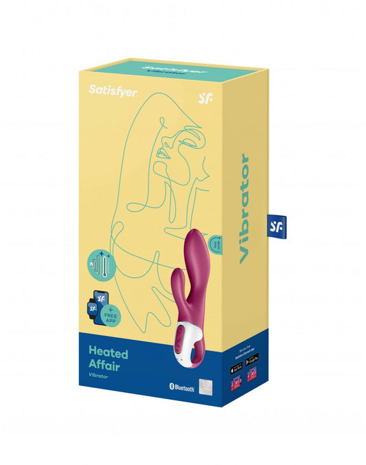 Satisfyer - Heated Affair - Heating G-Spot + Rabbit Vibrator - Berry - UABDSM