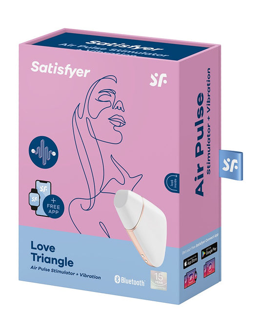 Satisfyer Love Triangle White / Incl. Bluetooth And App - UABDSM