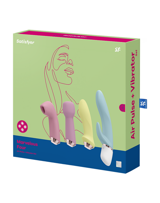 Satisfyer - Marvelous Four - Air Pulse + Vibrator Set - Multicolor - UABDSM