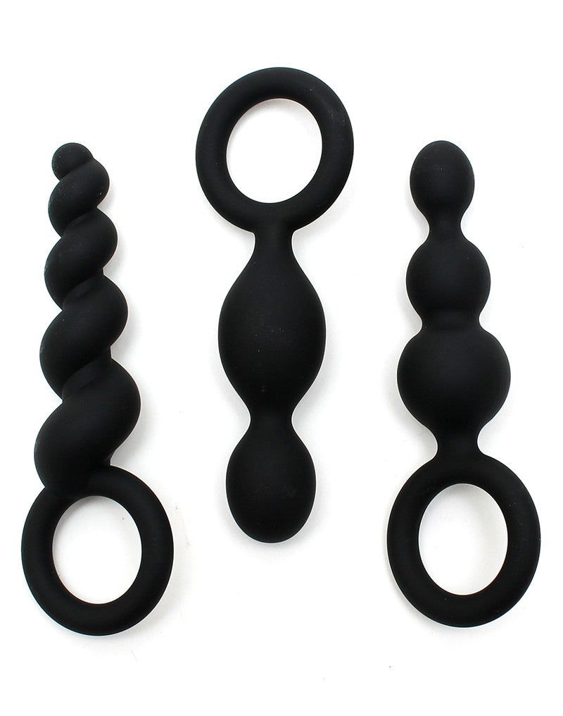 Satisfyer Booty Call Black (set Of 3) - UABDSM
