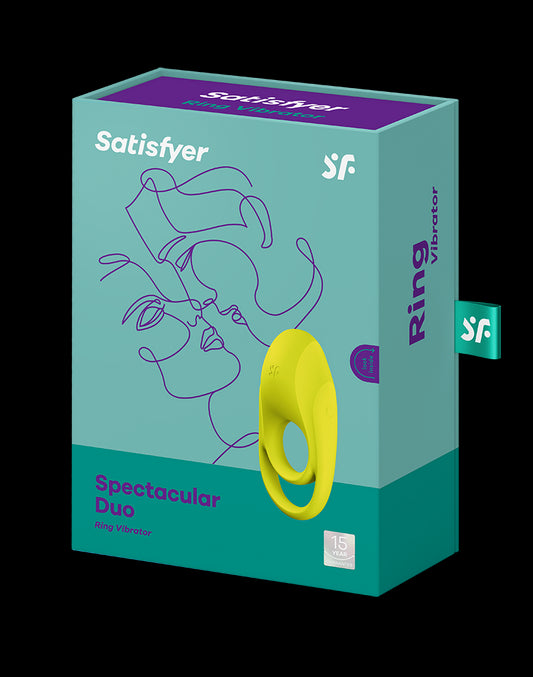 Satisfyer - Spectacular Duo - Cockring Vibrator - Neon Yellow - UABDSM