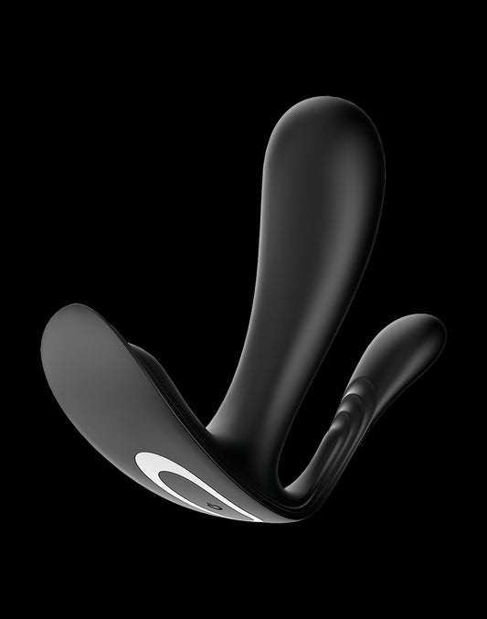 Satisfyer - Top Secret+ - Wearable Vibrator With Anal Stimulator - Black Satisfyer - Top Secret+ - Wearable Vibrator With Anal Stimulator - Black - UABDSM