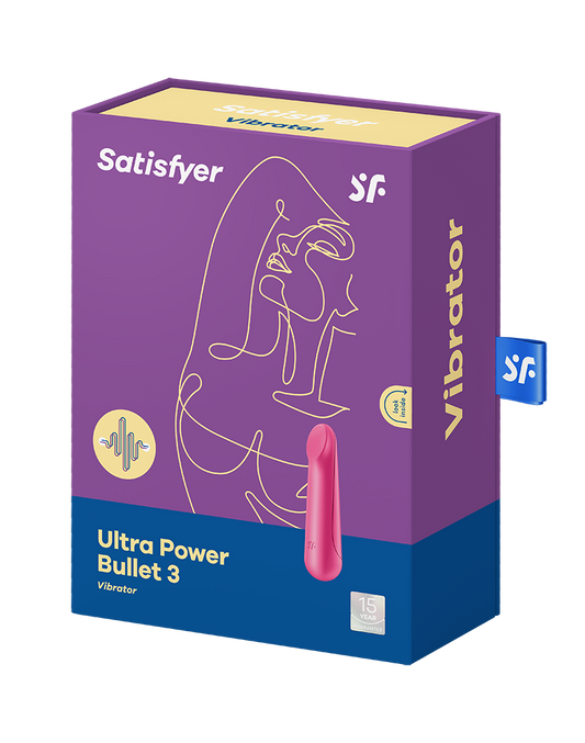 Satisfyer - Ultra Power Bullet 3 - Bullet Vibrator - Pink - UABDSM