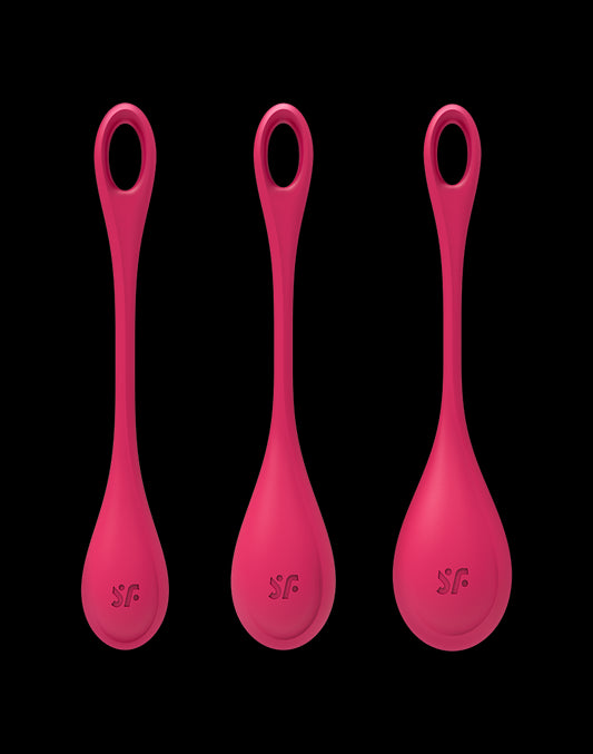 Satisfyer - Yoni Power 1 - Kegel Balls Set - Red Satisfyer - Yoni Power 1 - Kegel Balls Set - Red - UABDSM