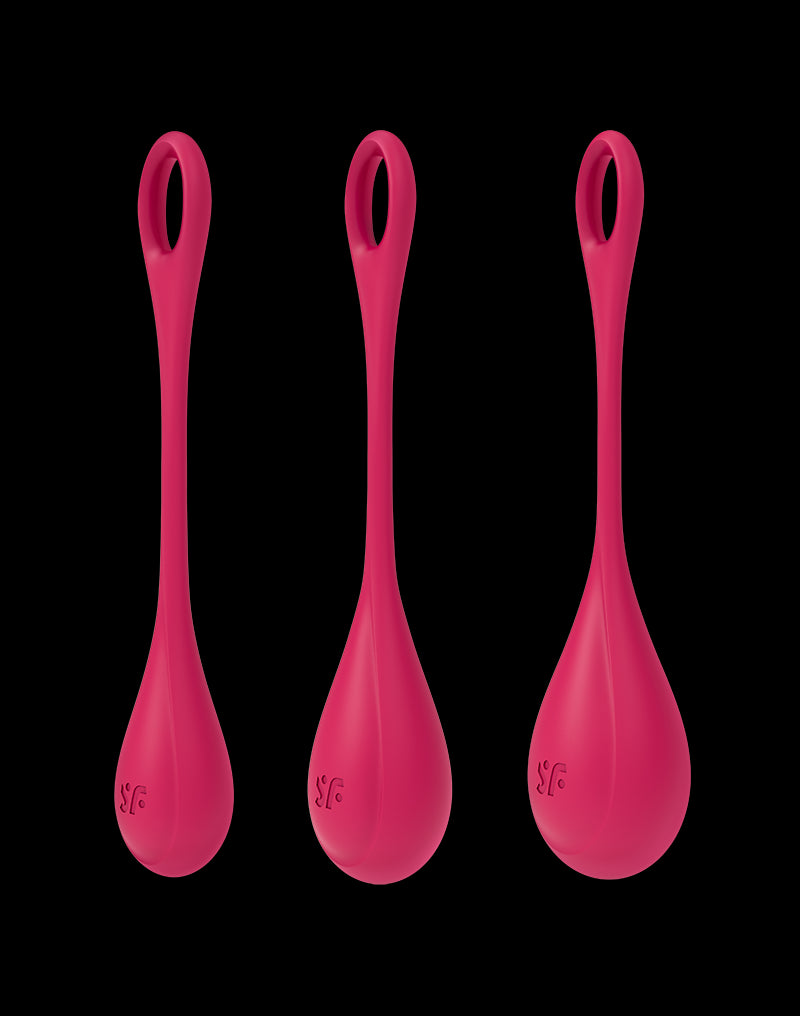 Satisfyer - Yoni Power 1 - Kegel Balls Set - Red - UABDSM