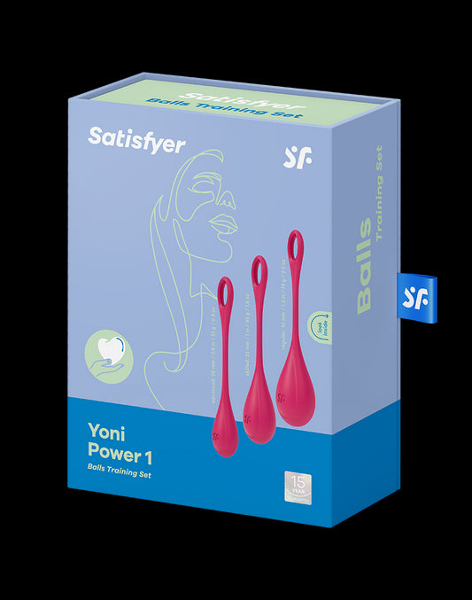 Satisfyer - Yoni Power 1 - Kegel Balls Set - Red - UABDSM
