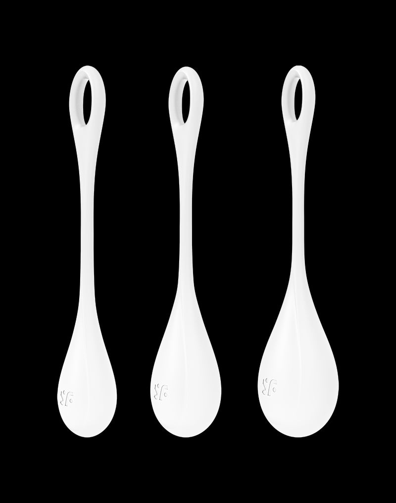 Satisfyer - Yoni Power 1 - Kegel Balls Set - White - UABDSM