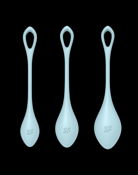 Satisfyer - Yoni Power 2 - Kegel Balls Set - Blue Satisfyer - Yoni Power 2 - Kegel Balls Set - Blue - UABDSM