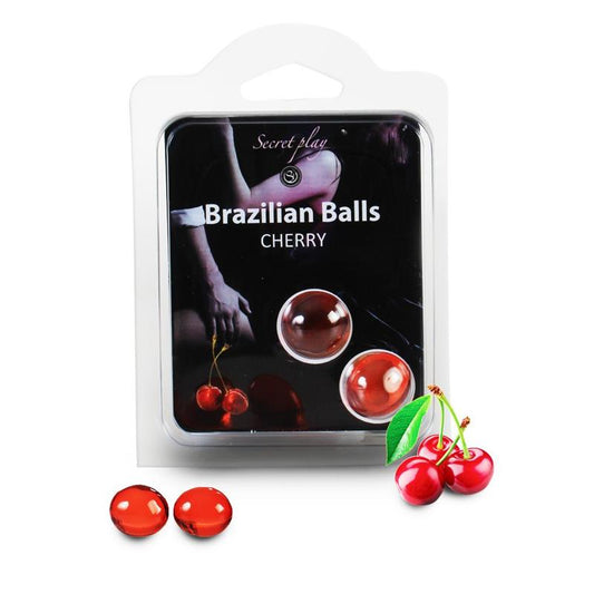 Secret Play Set 2 Brazilian Balls Cherry Aroma Secret Play Set 2 Brazilian Balls Cherry Aroma - UABDSM