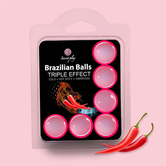 Set 6 Brazilian Balls Triple Effect (Heat Cold and Vibration) Set 6 Brazilian Balls Triple Effect (Heat Cold and Vibration) - UABDSM
