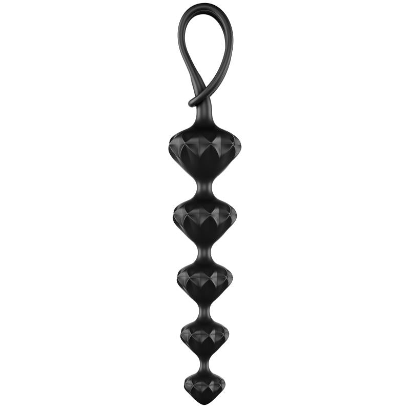 set of 2 Anal Beads Black - UABDSM