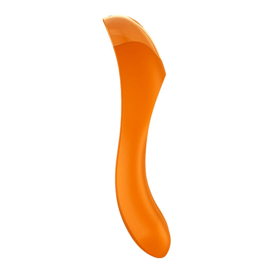 Satisfyer Candy Cane Finger Vibrator - Orange - UABDSM