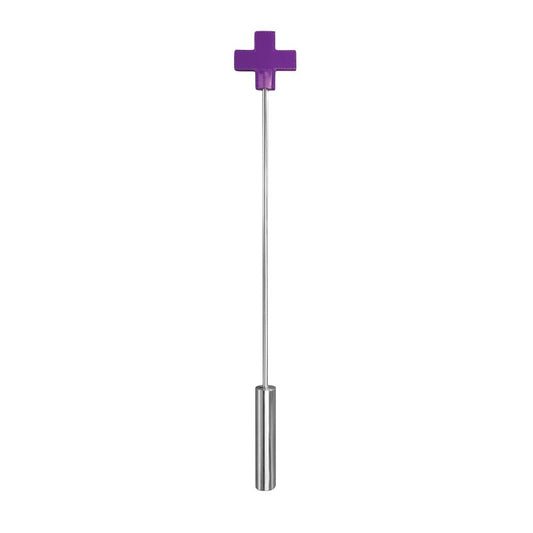 Shots Ouch! Whips and Paddles Leather Cross Tipped Crop Purple Shots Ouch! Whips and Paddles Leather Cross Tipped Crop Purple - UABDSM