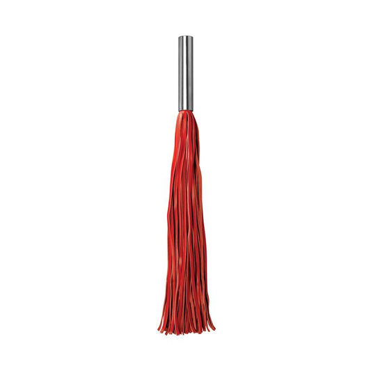 Shots Ouch! Whips and Paddles Leather Flogger Metal Long Red Shots Ouch! Whips and Paddles Leather Flogger Metal Long Red - UABDSM