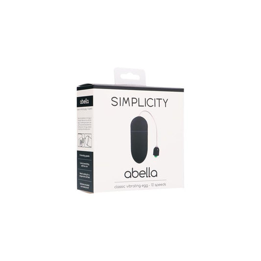 Shots Simplicity Classic Vibrating Egg ABELLA Black - UABDSM