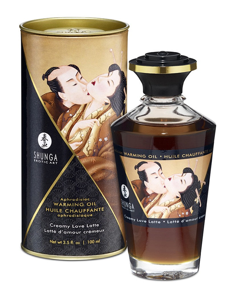 Shunga - Aphrodisiac Warming Oil - Creamy Latte 100 Ml. - UABDSM