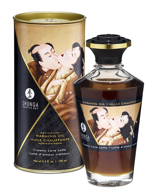 Shunga - Aphrodisiac Warming Oil - Creamy Latte 100 Ml. Shunga - Aphrodisiac Warming Oil - Creamy Latte 100 Ml. - UABDSM