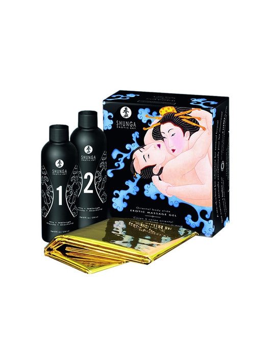 Shunga - Body To Body Massage Gel - Exotic Fruit 2 X 250 Ml. Shunga - Body To Body Massage Gel - Exotic Fruit 2 X 250 Ml. - UABDSM
