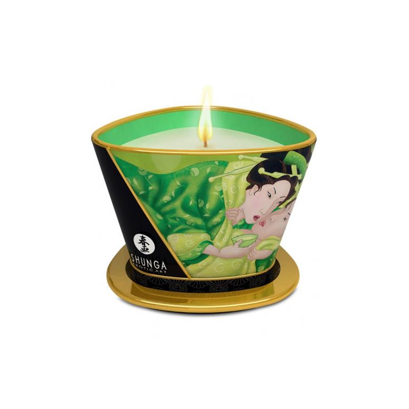 Shunga Candle Massage Green Exotic - UABDSM