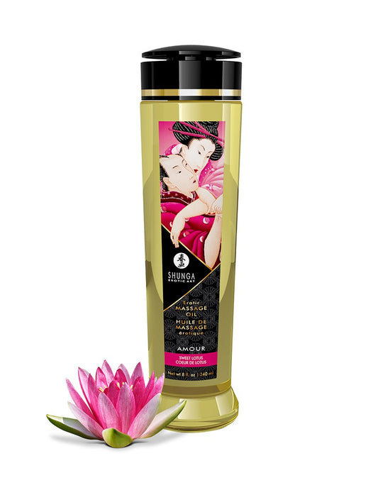Shunga - Massage Oil - Sweet Lotus - 240 Ml Shunga - Massage Oil - Sweet Lotus - 240 Ml - UABDSM