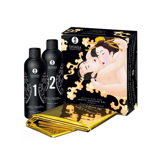 Shunga Massaje Gel Kit Sparkling Wine Aroma Shunga Massaje Gel Kit Sparkling Wine Aroma - UABDSM