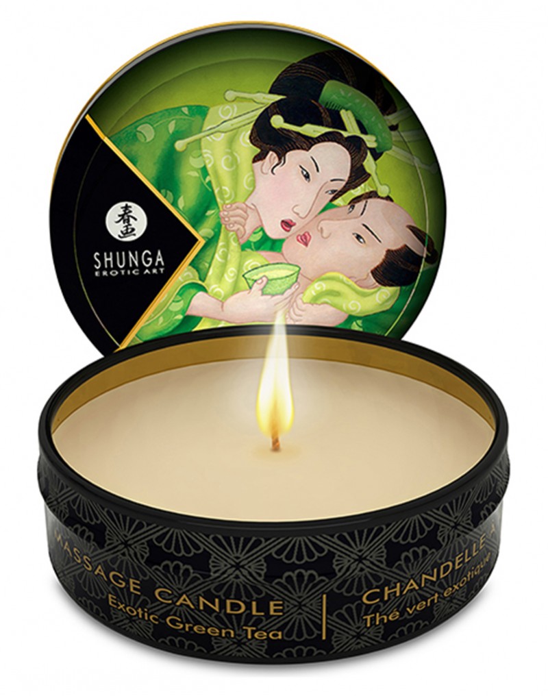 Shunga - Mini Massage Candle - Exotic Green Tea 30 Ml. - UABDSM