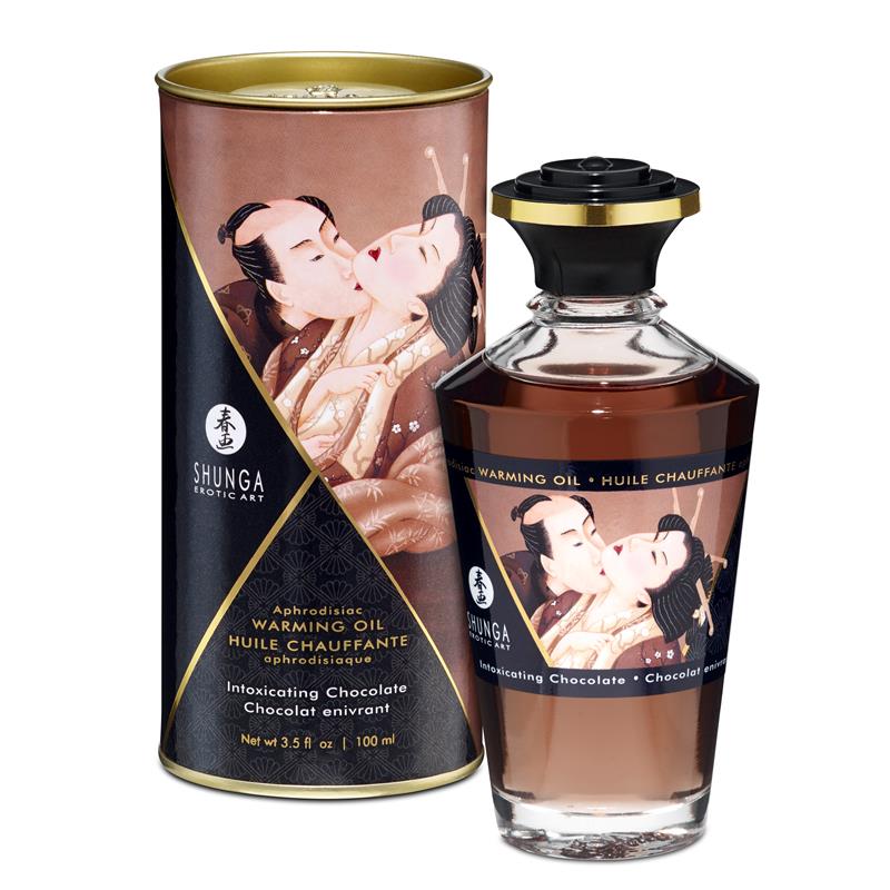 Shunga Warming Massage Oil Chocolate Aroma - UABDSM