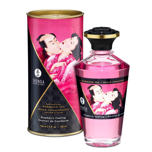 Shunga Warming Massage Oil Raspberry Aroma Shunga Warming Massage Oil Raspberry Aroma - UABDSM