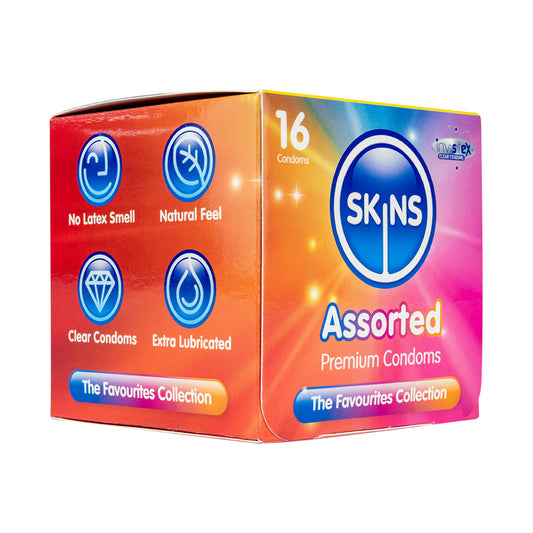 Skins Condoms Assorted Cube 16 Pack - D&R  NAT  UT - International 1 - UABDSM