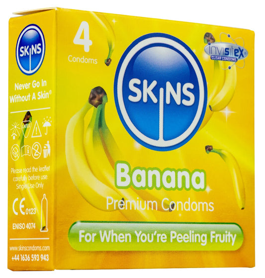 Skins Condoms Banana 4 Pack - International 1 - UABDSM