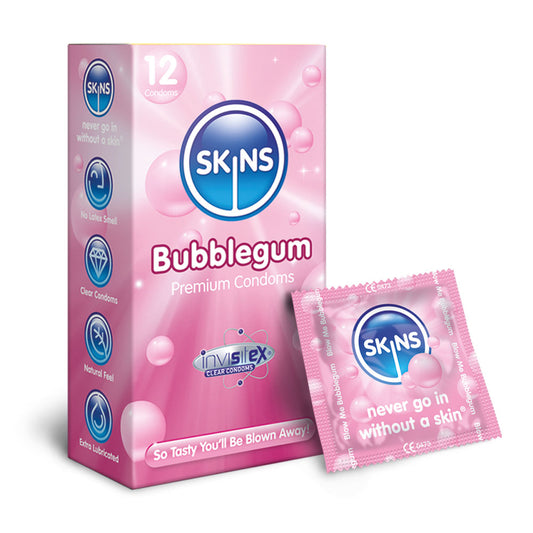 Skins Condoms Bubblegum 12 Pack Skins Condoms Bubblegum 12 Pack - UABDSM