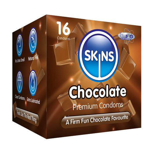 Skins Condoms Chocolate Cube 16 Pack - International 1 - UABDSM